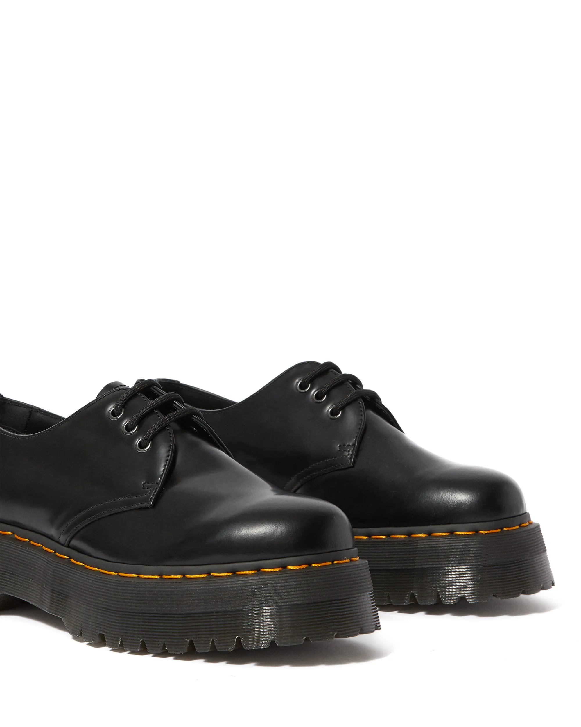 1461 QUAD SMOOTH LEATHER PLATFORM