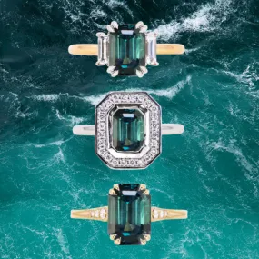 2.20CT EMERALD CUT TANZANIAN SAPPHIRE // Design Specialist Curated Build Your Own Dream Ring