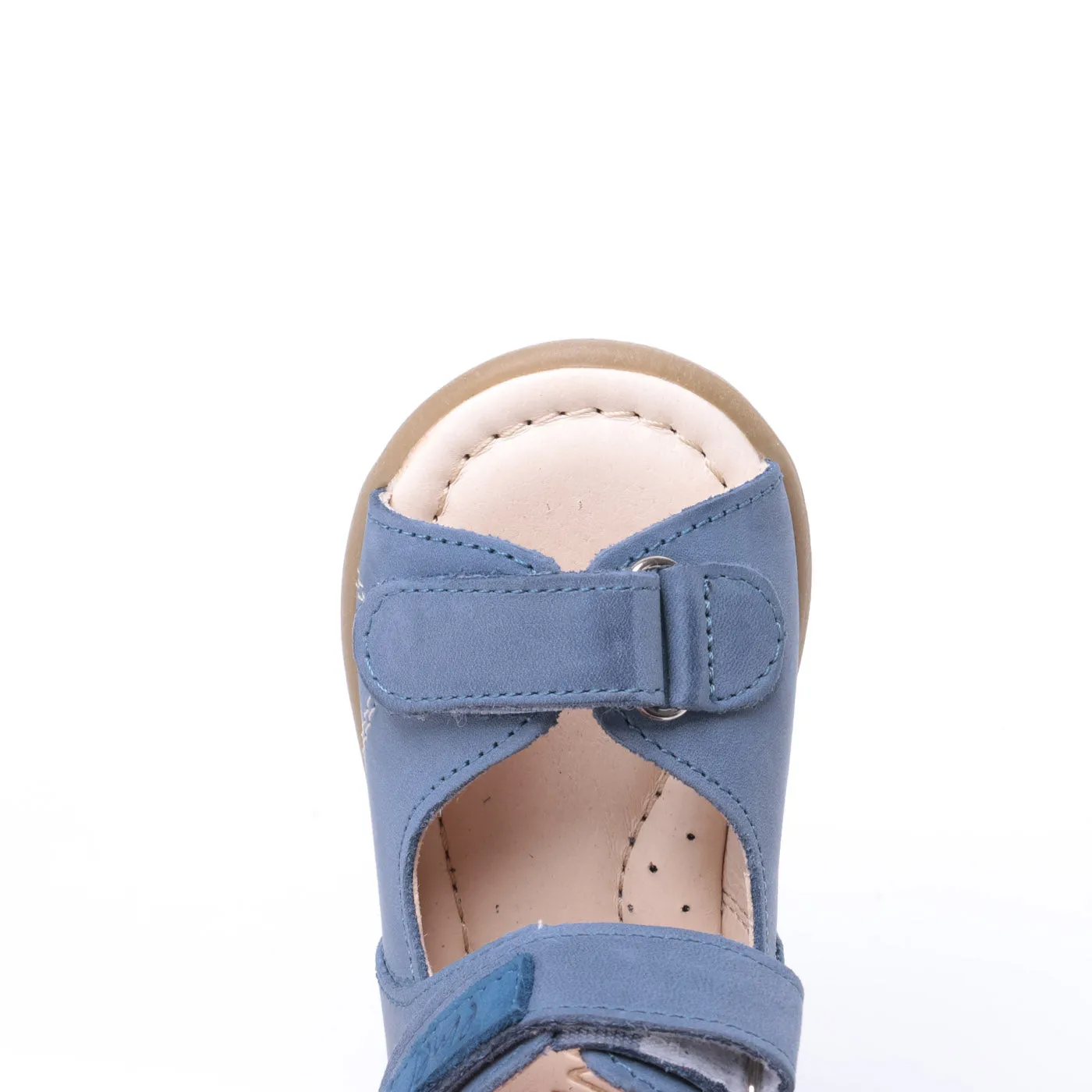 (2424-5) Emel blue velcro Sandals