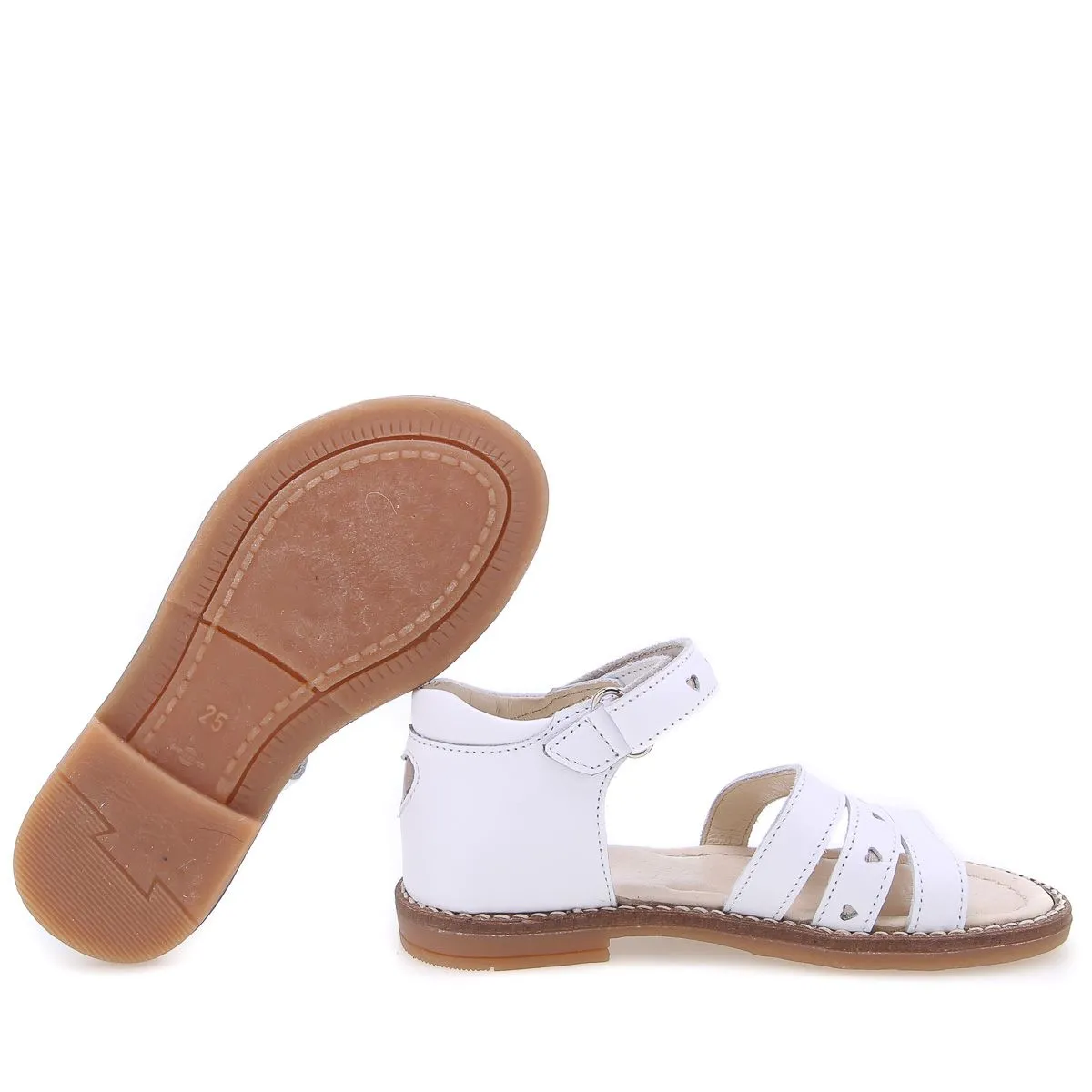 (2715-4) Emel white sandals