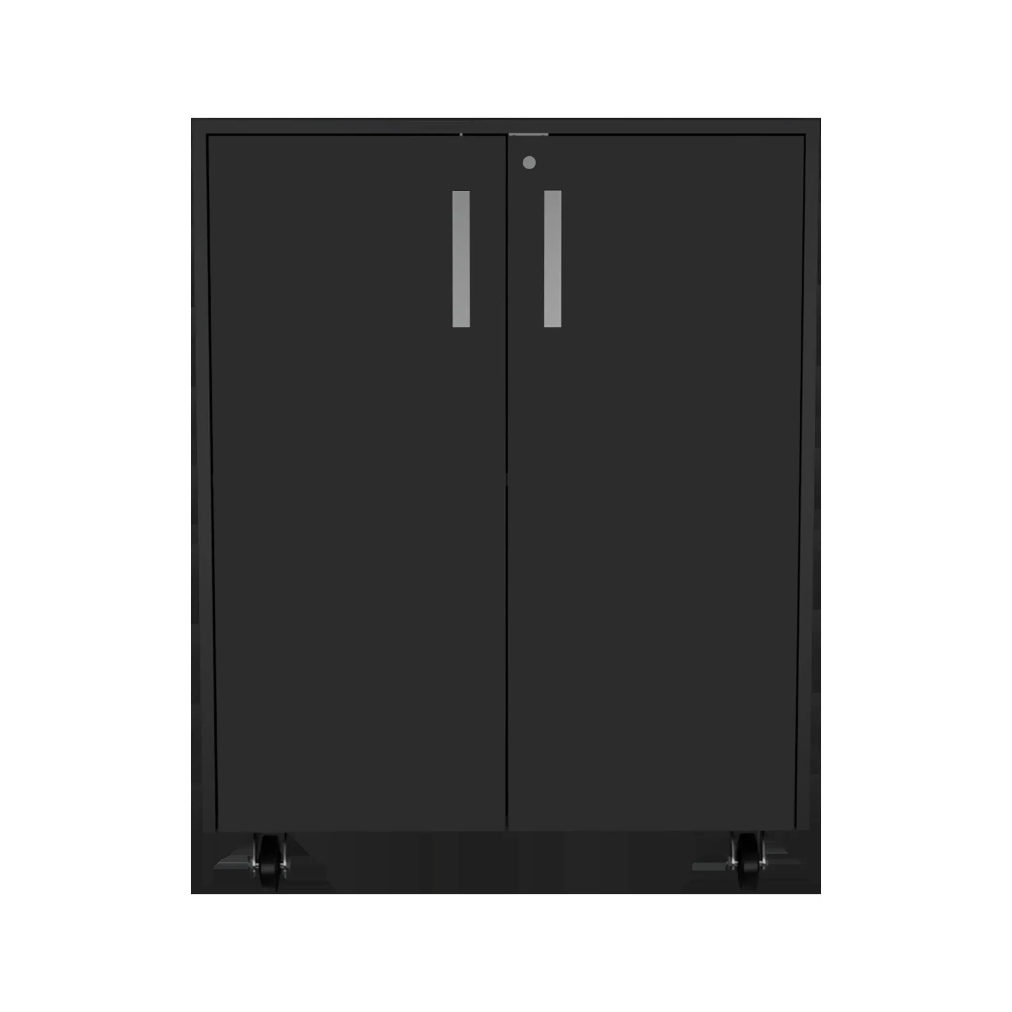 28 Black Wall mounted Accent Cabinet With Four Shelves