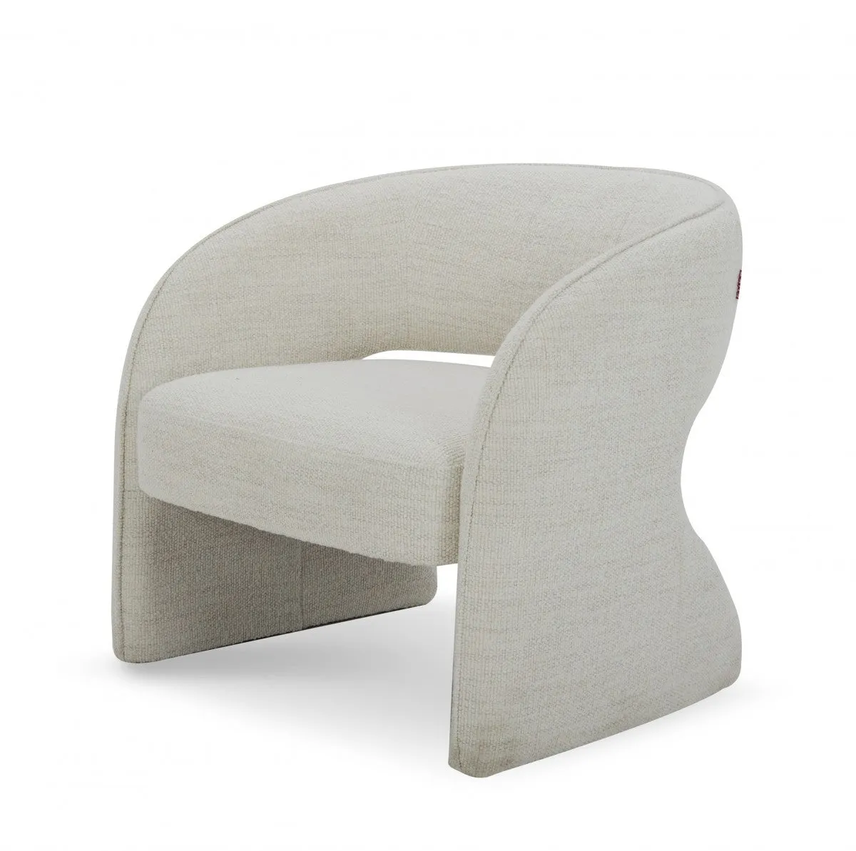 31 Cream Textural Solid Color Arm Chair