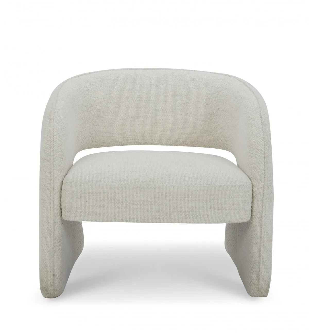 31 Cream Textural Solid Color Arm Chair