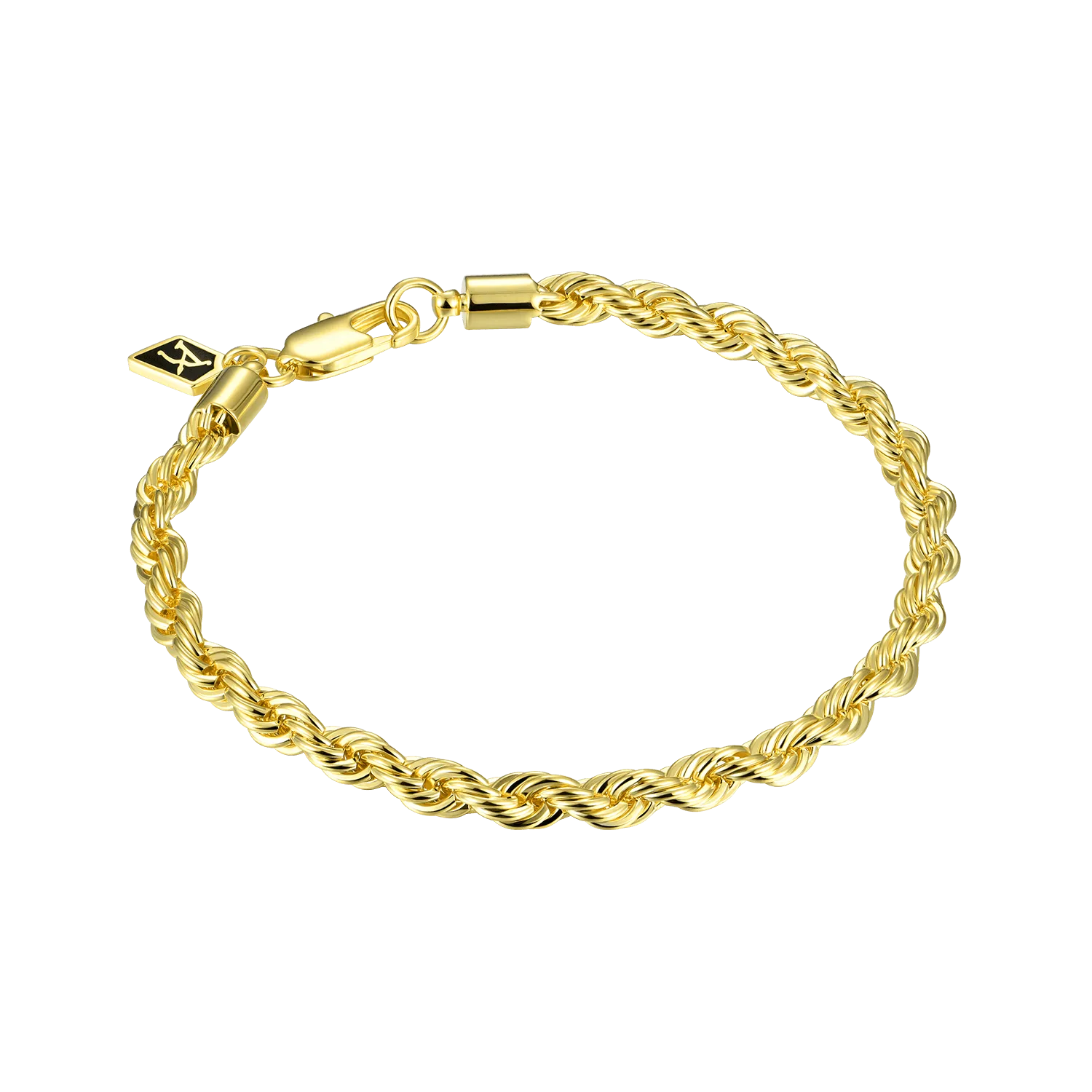 4.5mm Rope Bracelet - Yellow Gold