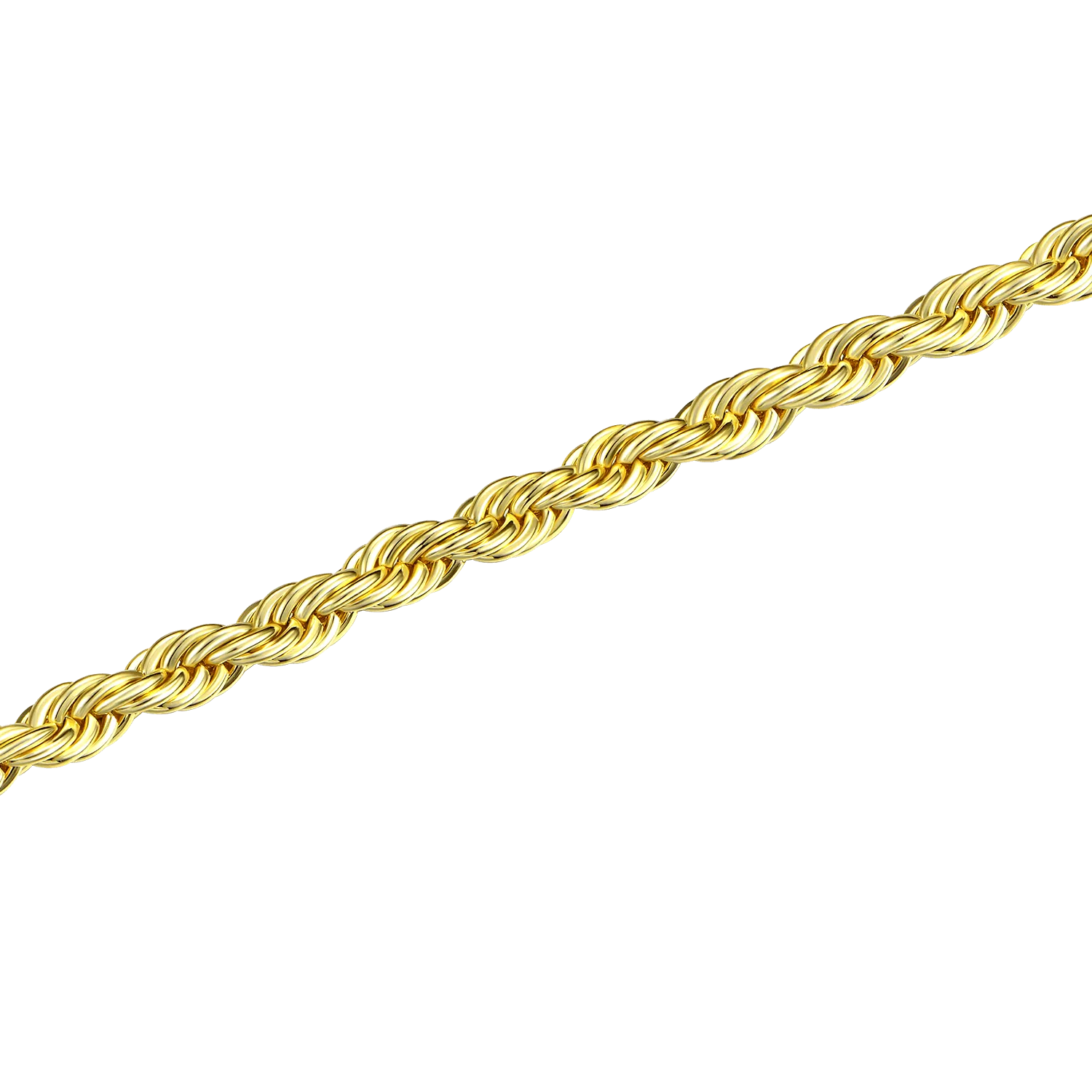 4.5mm Rope Bracelet - Yellow Gold