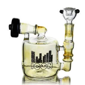 5 Cylinder Rig w/ Inline Diffuser, by Icon Glass (free banger included)