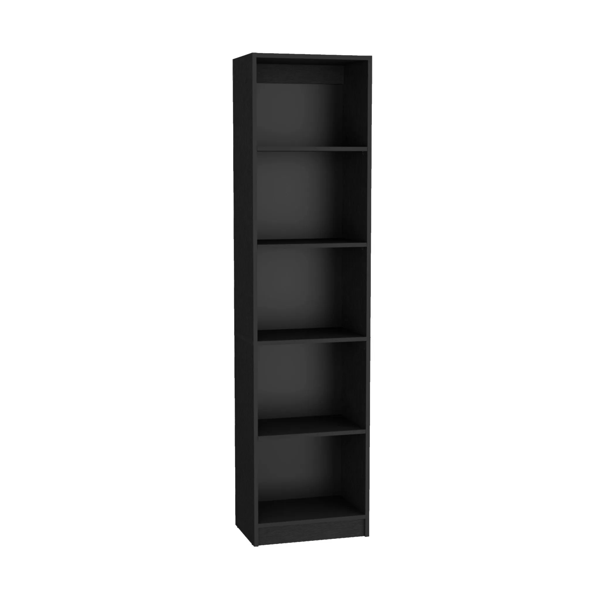 71 Black Four Tier Bookcase