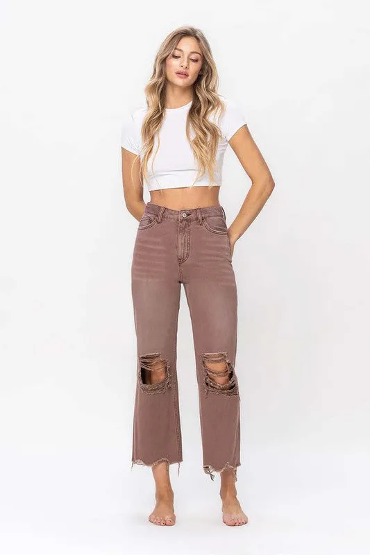 90S VINTAGE CROP FLARE JEAN