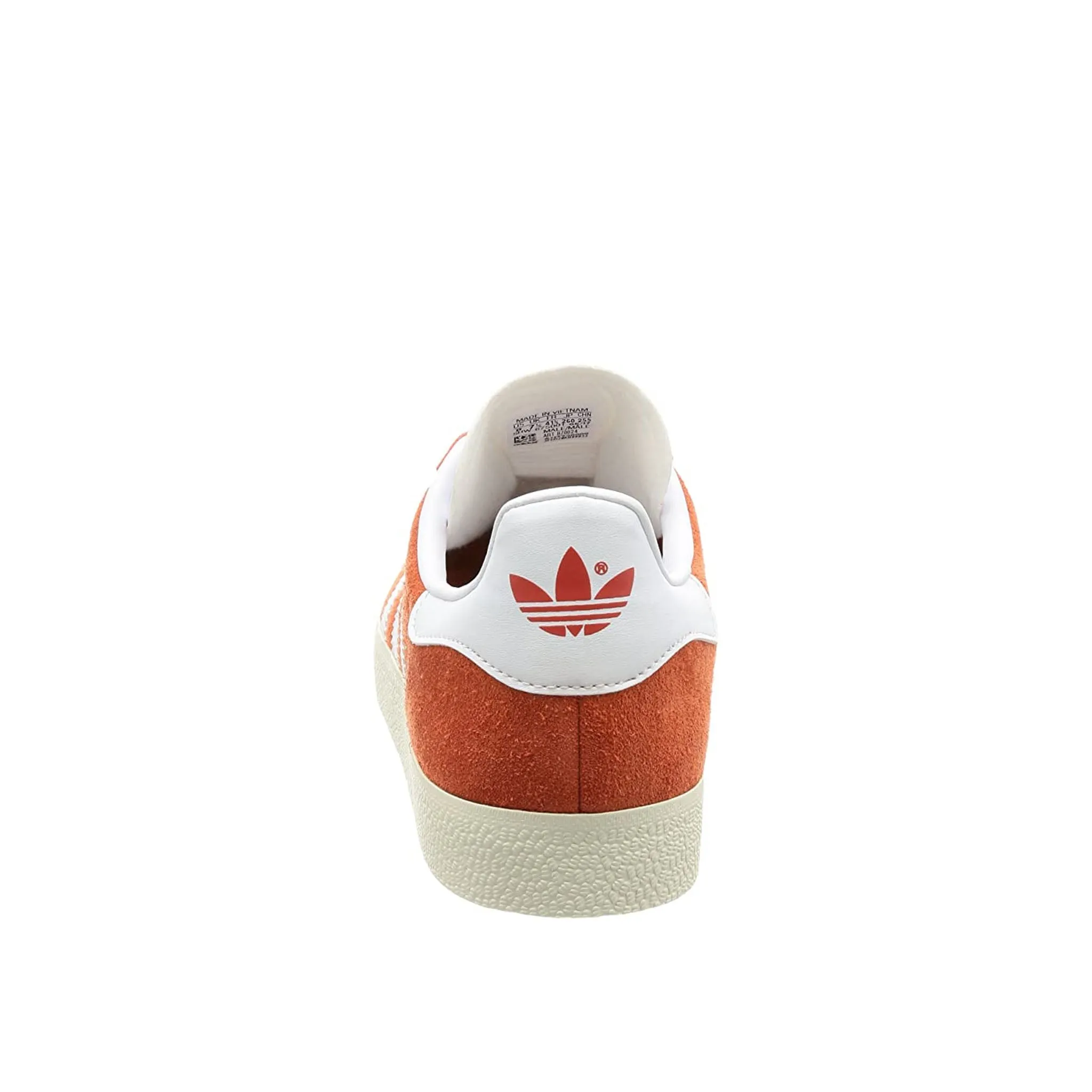 Adidas Gazelle Lace-Up Orange Suede Leather Mens Trainers BZ0024