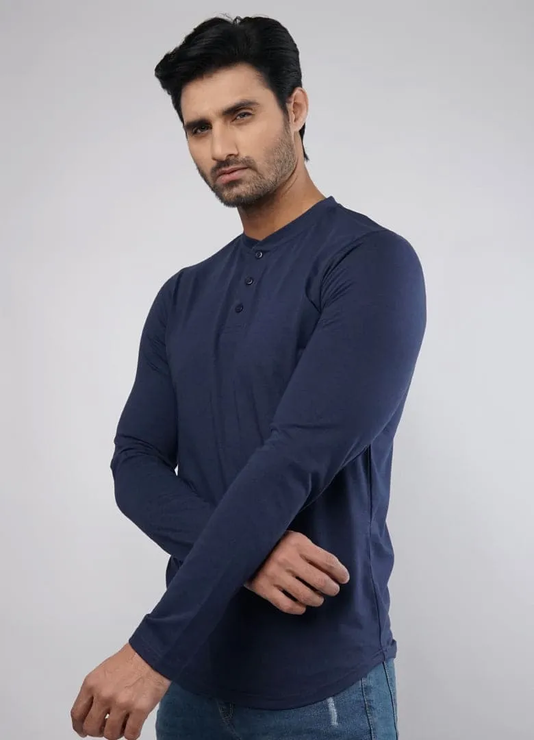 Aegean Full Sleeves Henley Tshirt