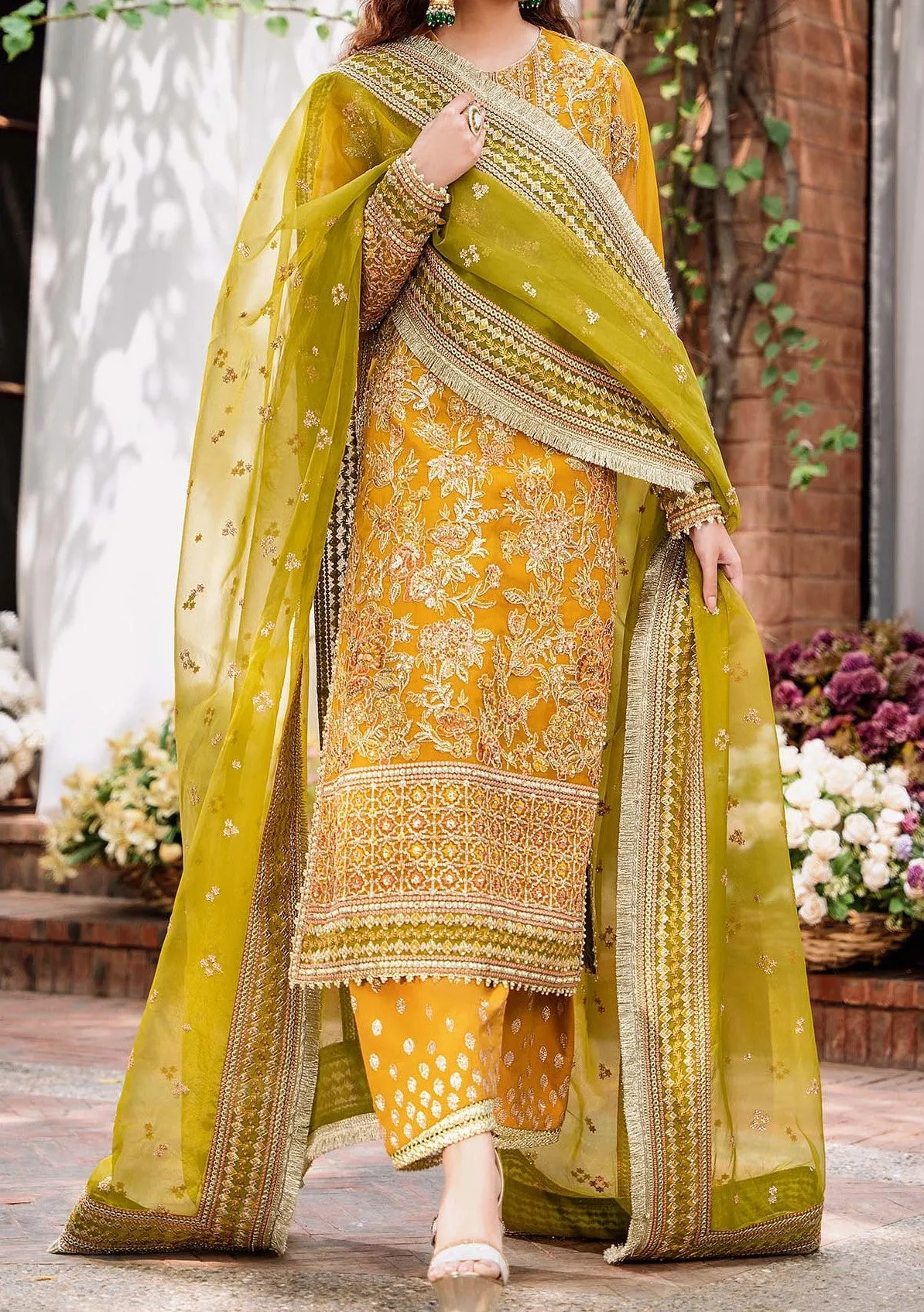 Akbar Aslam Rohi Pakistani Luxury Organza Dress