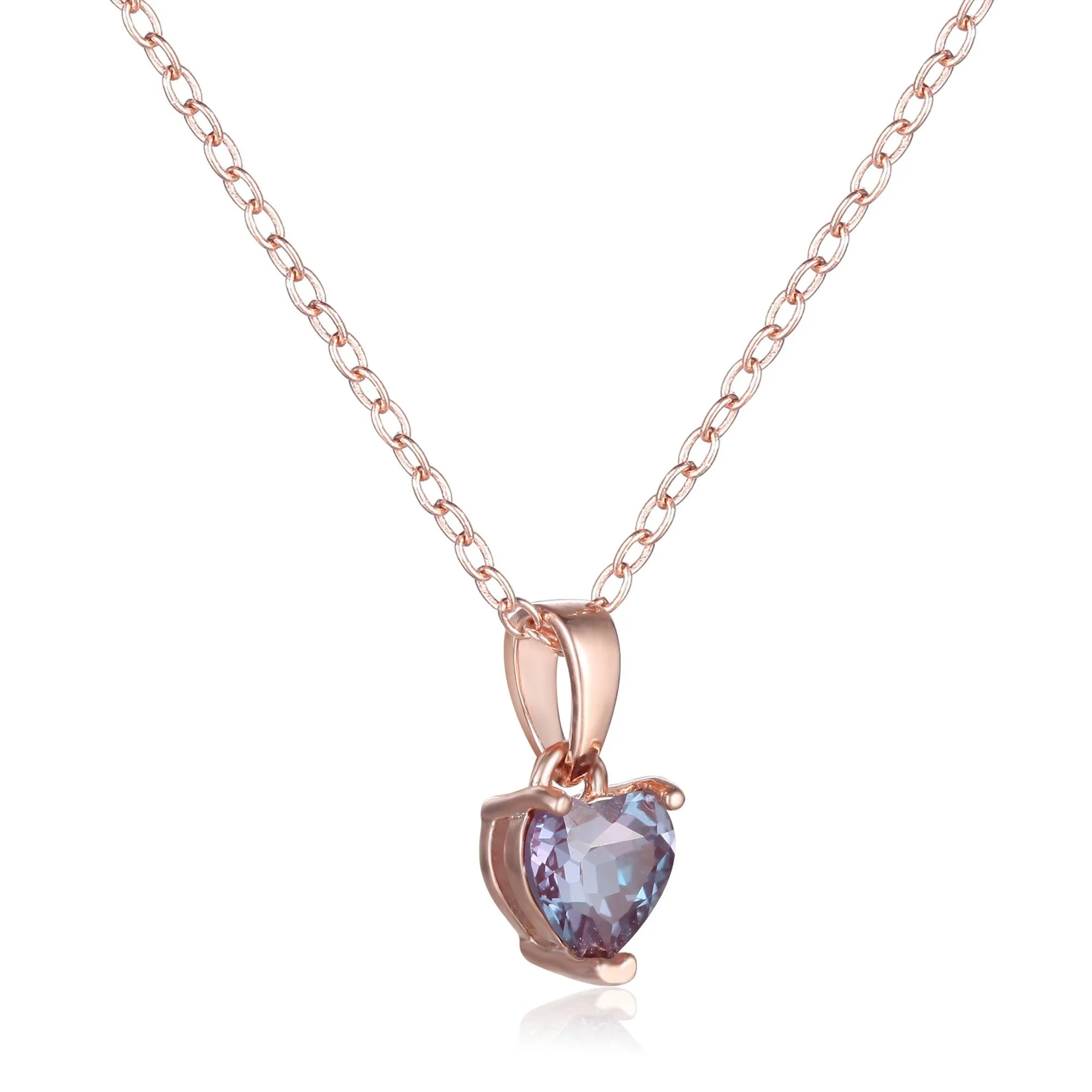 Alexandrite Heart Necklace