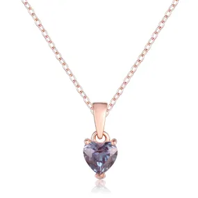 Alexandrite Heart Necklace