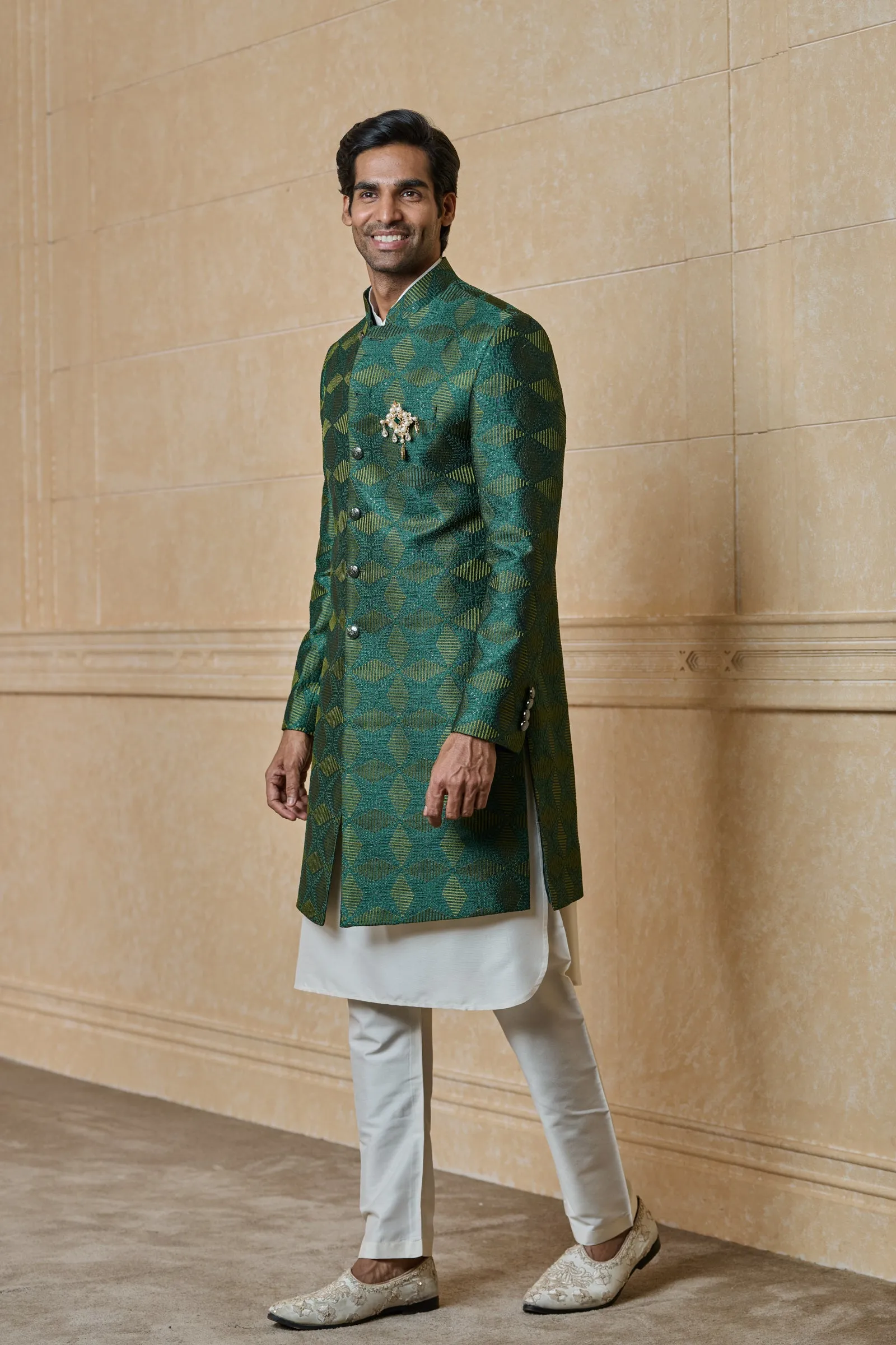 All Over Embroidered Indo-Western