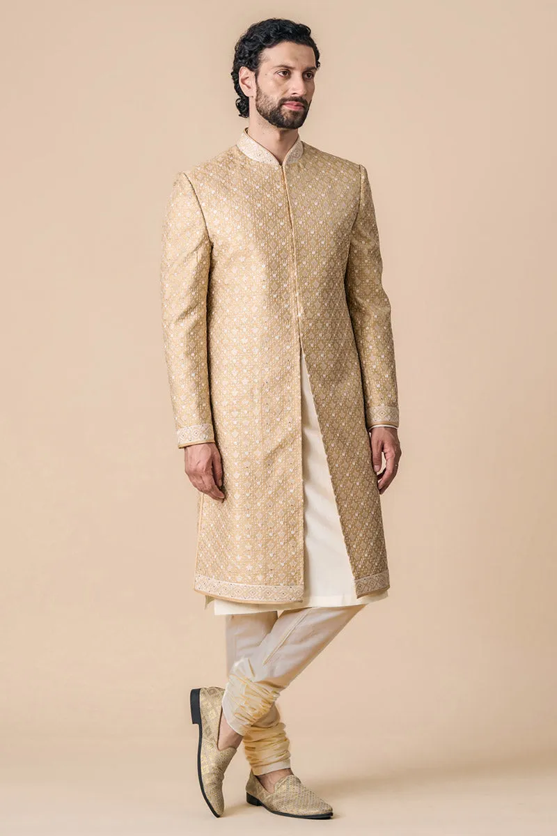 All Over Embroidered Sherwani