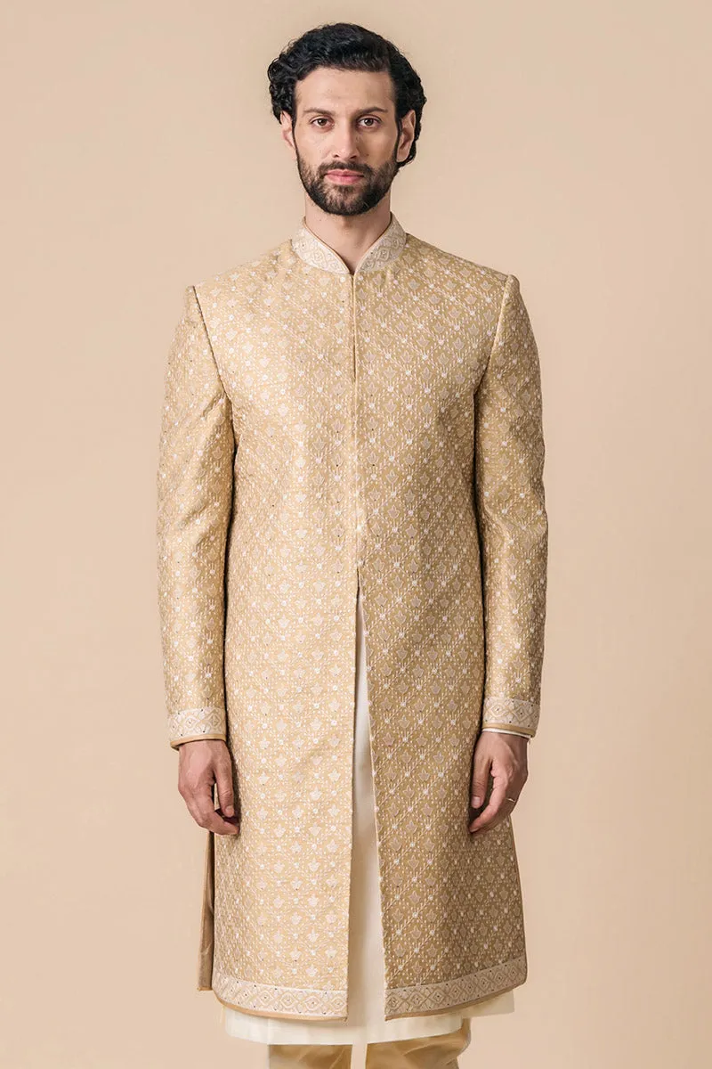 All Over Embroidered Sherwani