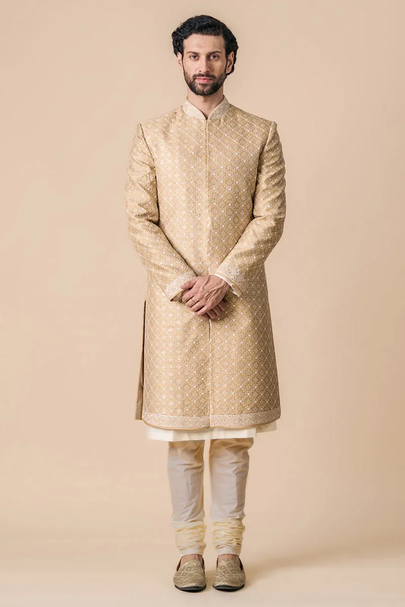 All Over Embroidered Sherwani