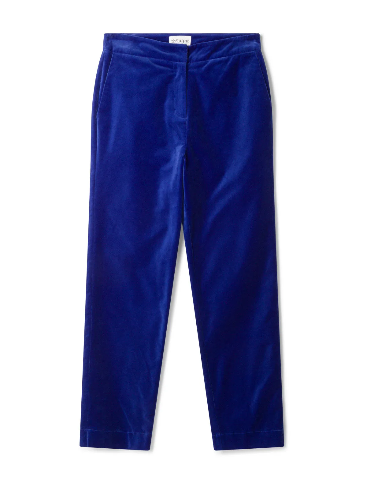 Alleegra Organic Cotton Velvet Trouser - Dark Sapphire Blue