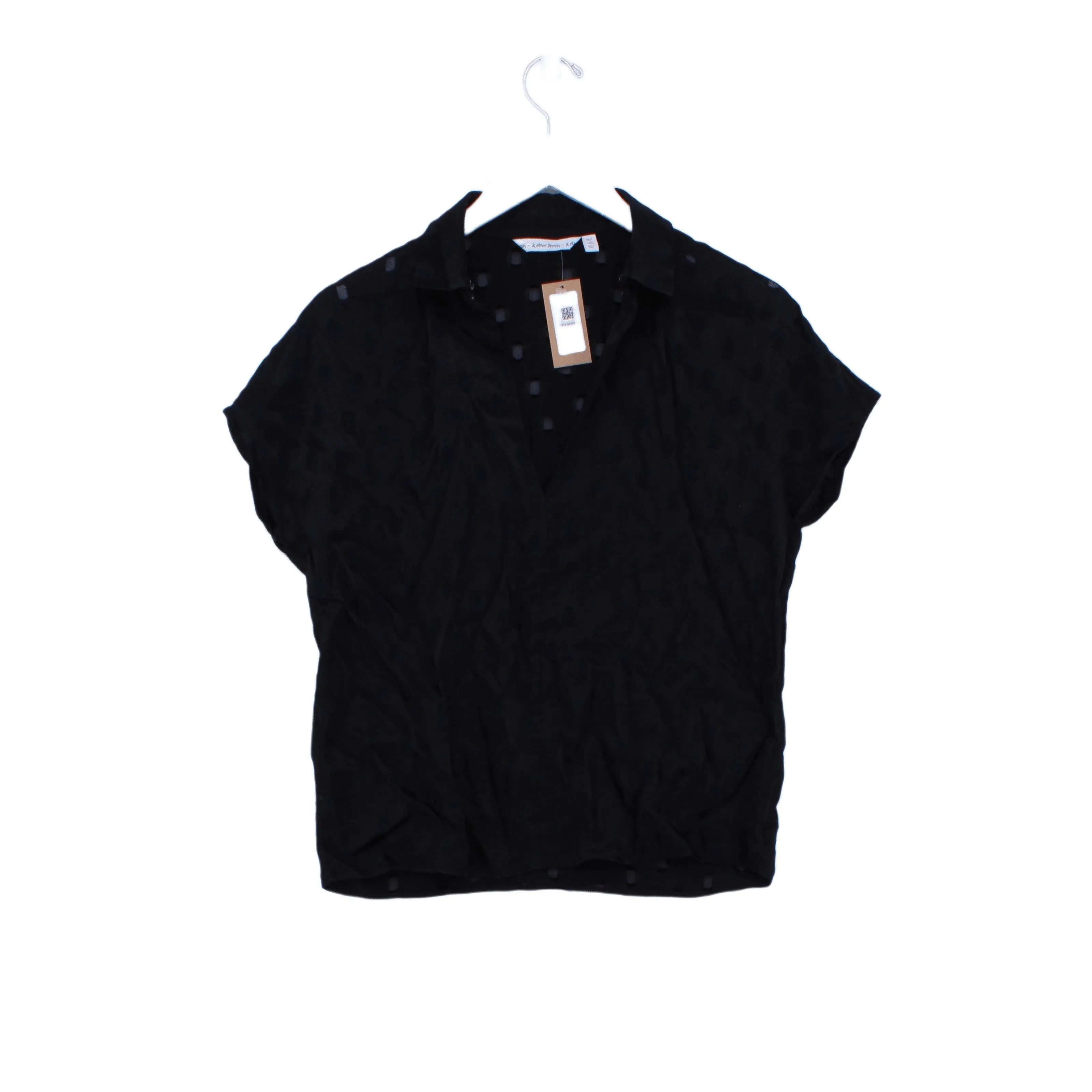 & Other Stories Women's Blouse UK 6 Black 100% Other