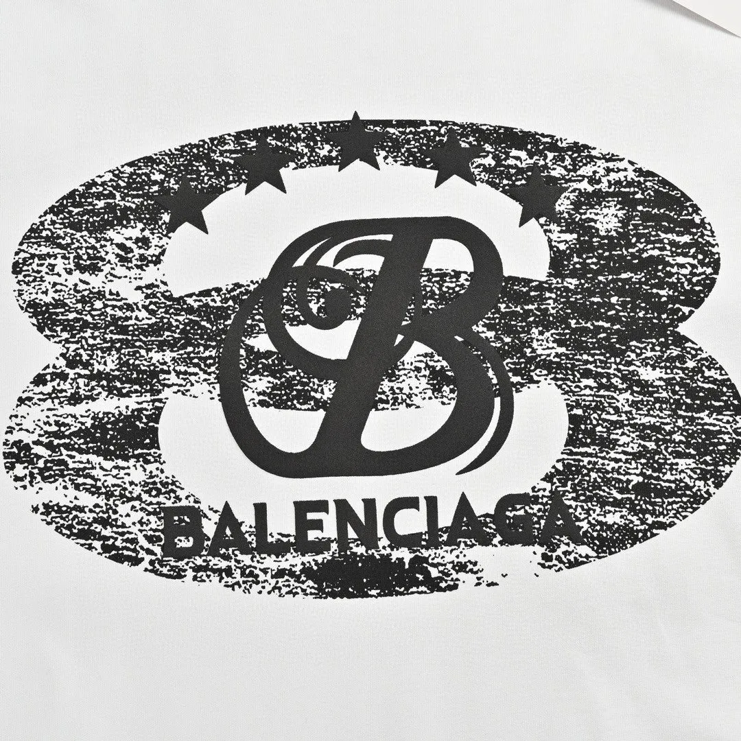 Balenciaga T-Shirt - Distressed Logo