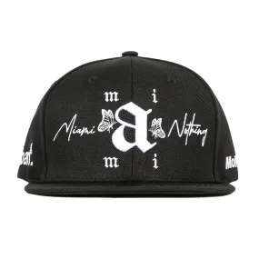 B.A.N Miami Exhibit B Snapback - Black