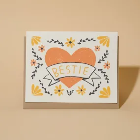 Bestie greeting card by rani ban co