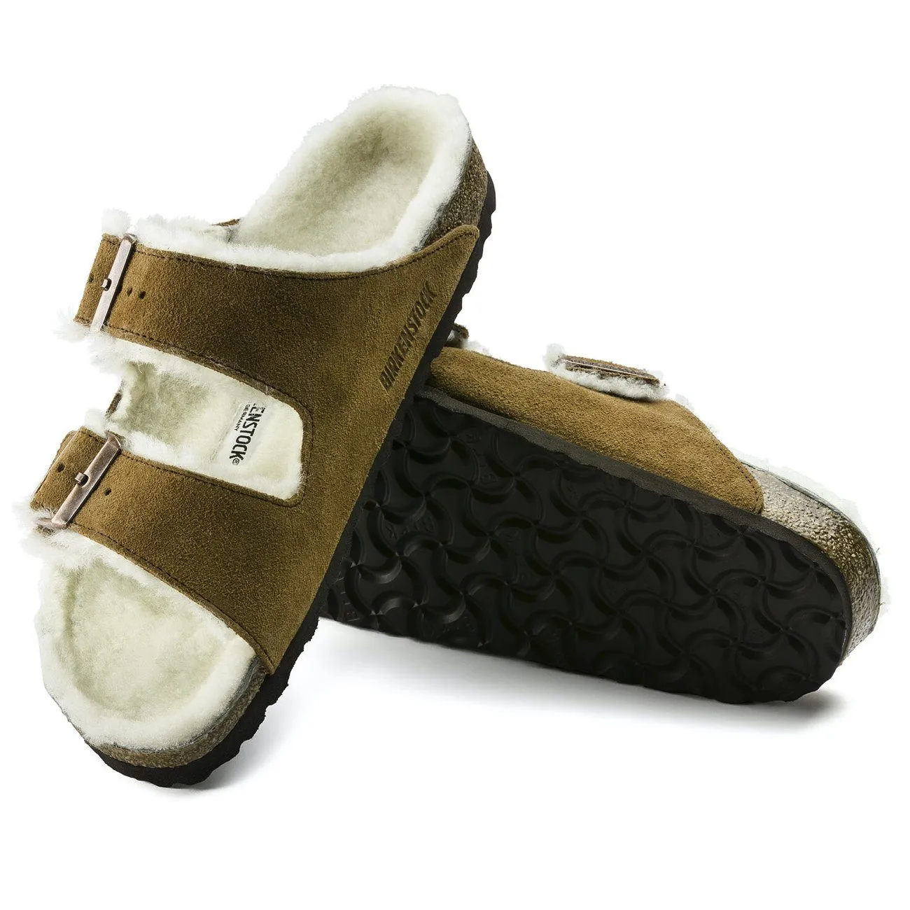 Birkenstock Seasonal, Arizona, Suede Leather, Regular Fit, Shearling Mink