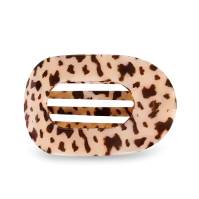 Blonde Tortoise Large Flat Teleties Clip