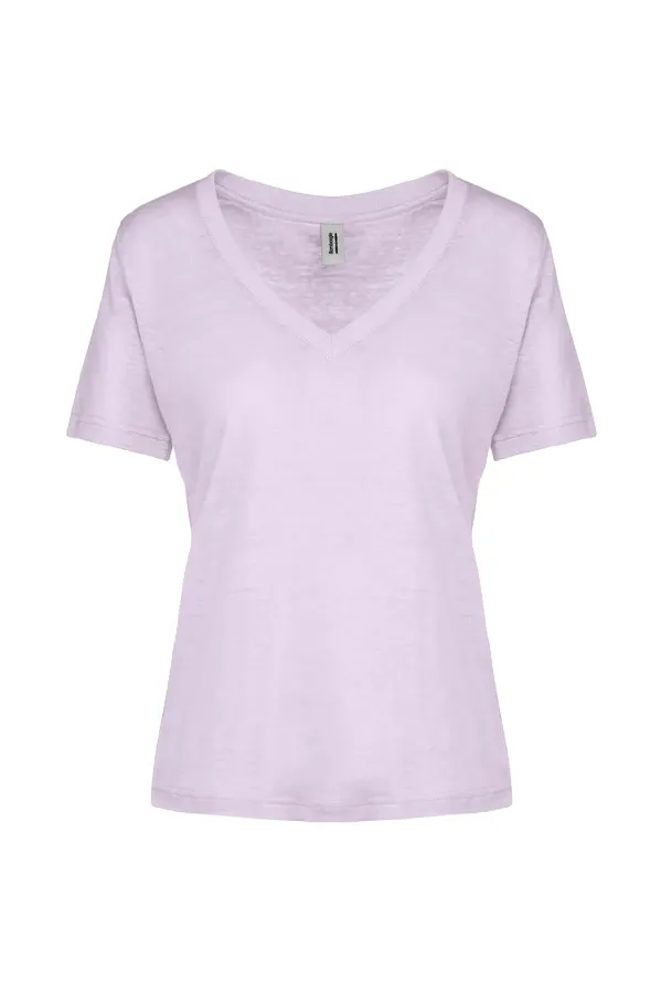 Bomboogie Women's V-neck sweater TW7351TJLIT70 lilac