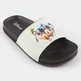 BOYS FASHION NON-SLIP SLIPPER-BLACK