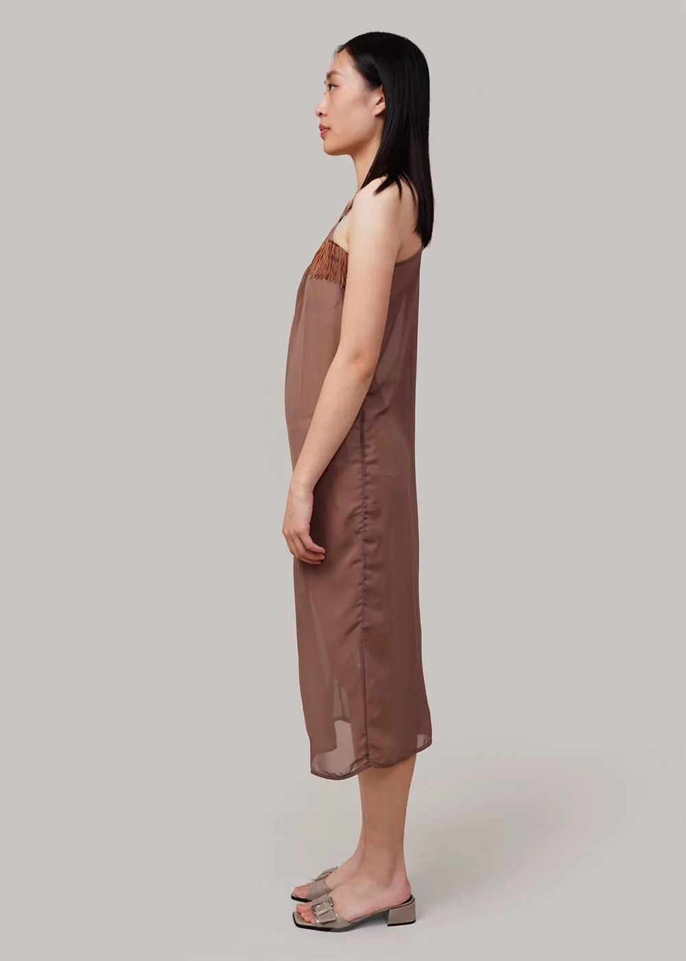 Brown Disa Strap Dress