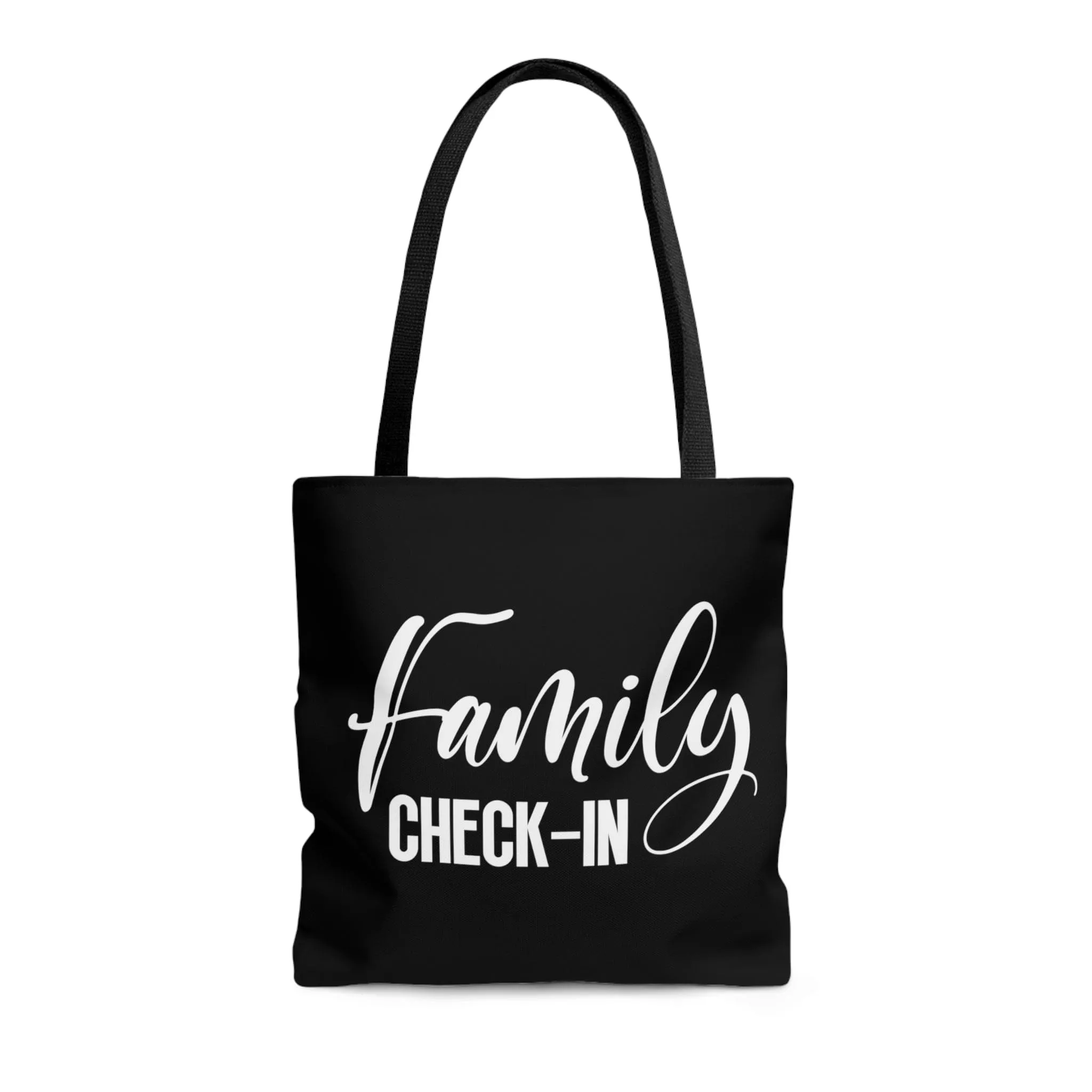 Canvas Tote Bag Family Check In, Family Reunion, Family Fun, Family Events