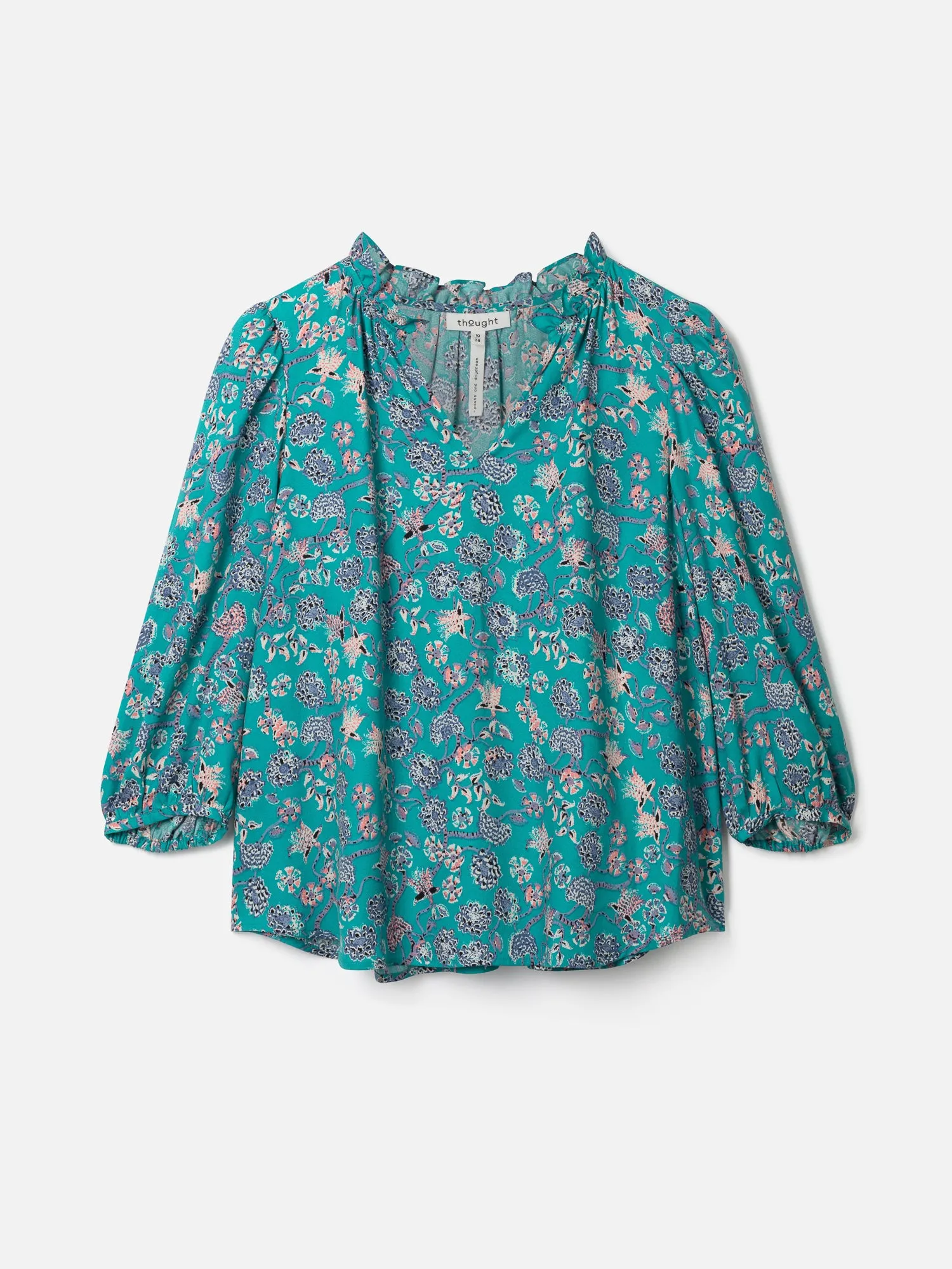 Chandri Tencel™ Crepe Blouse - Midori Green