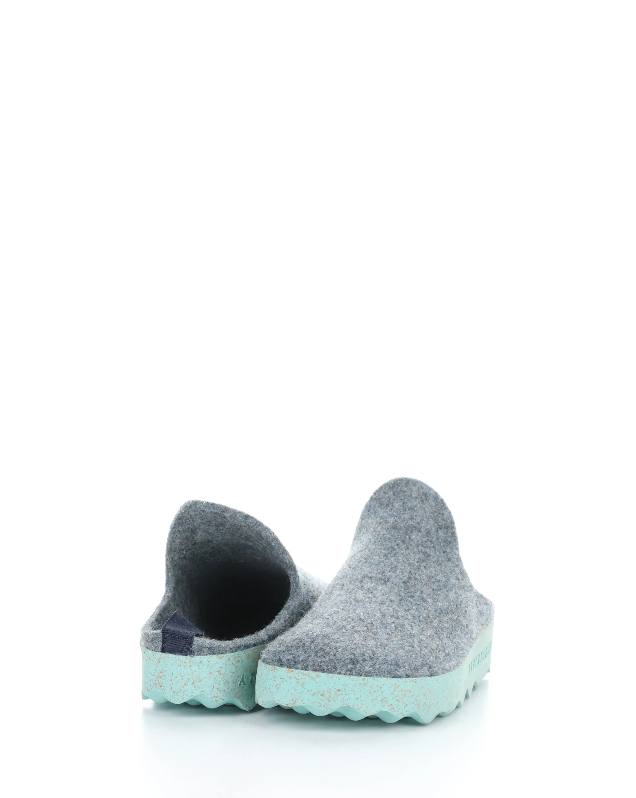 COME023ASP 065 GREY BLUE Slip-on Mules