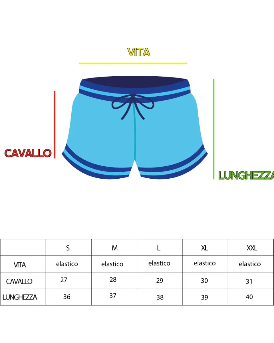 Costume Uomo Boxer Verde Elastico Microfantasia Casual Summer GIOSAL-SU1177A