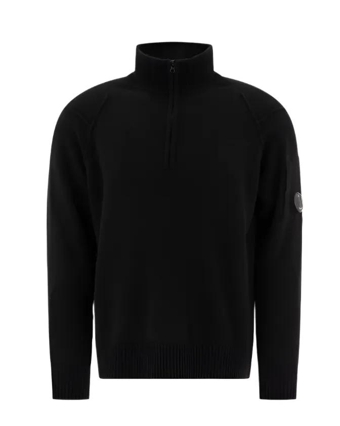 C.P. Company lambswool GRS zipped knitwear