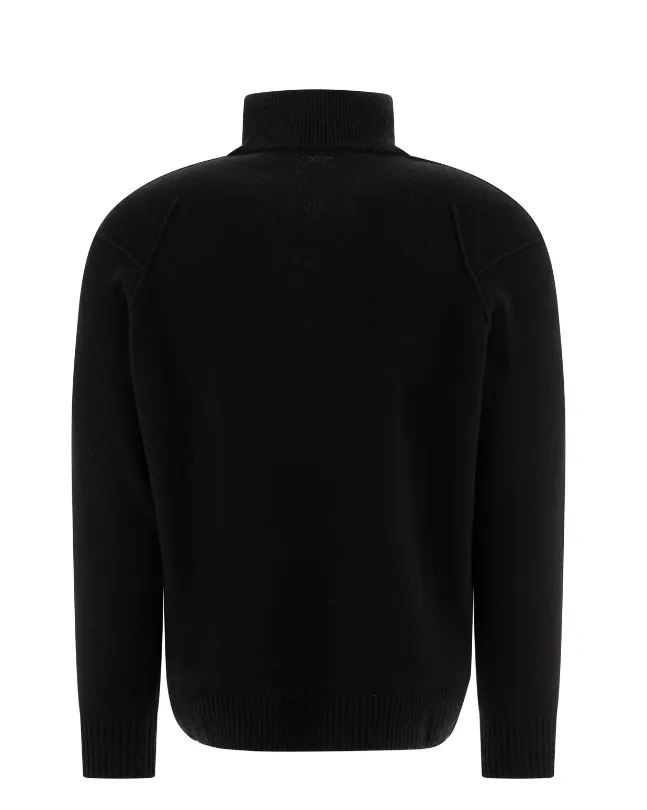 C.P. Company lambswool GRS zipped knitwear