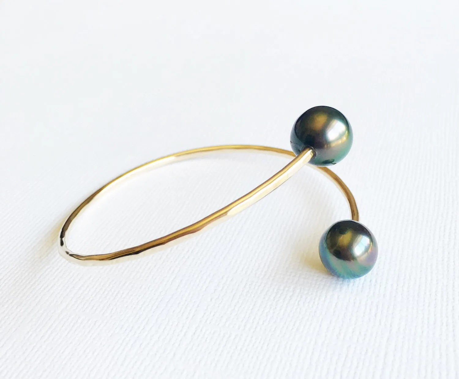 Cuff Leia - tahitian pearls  (B265)