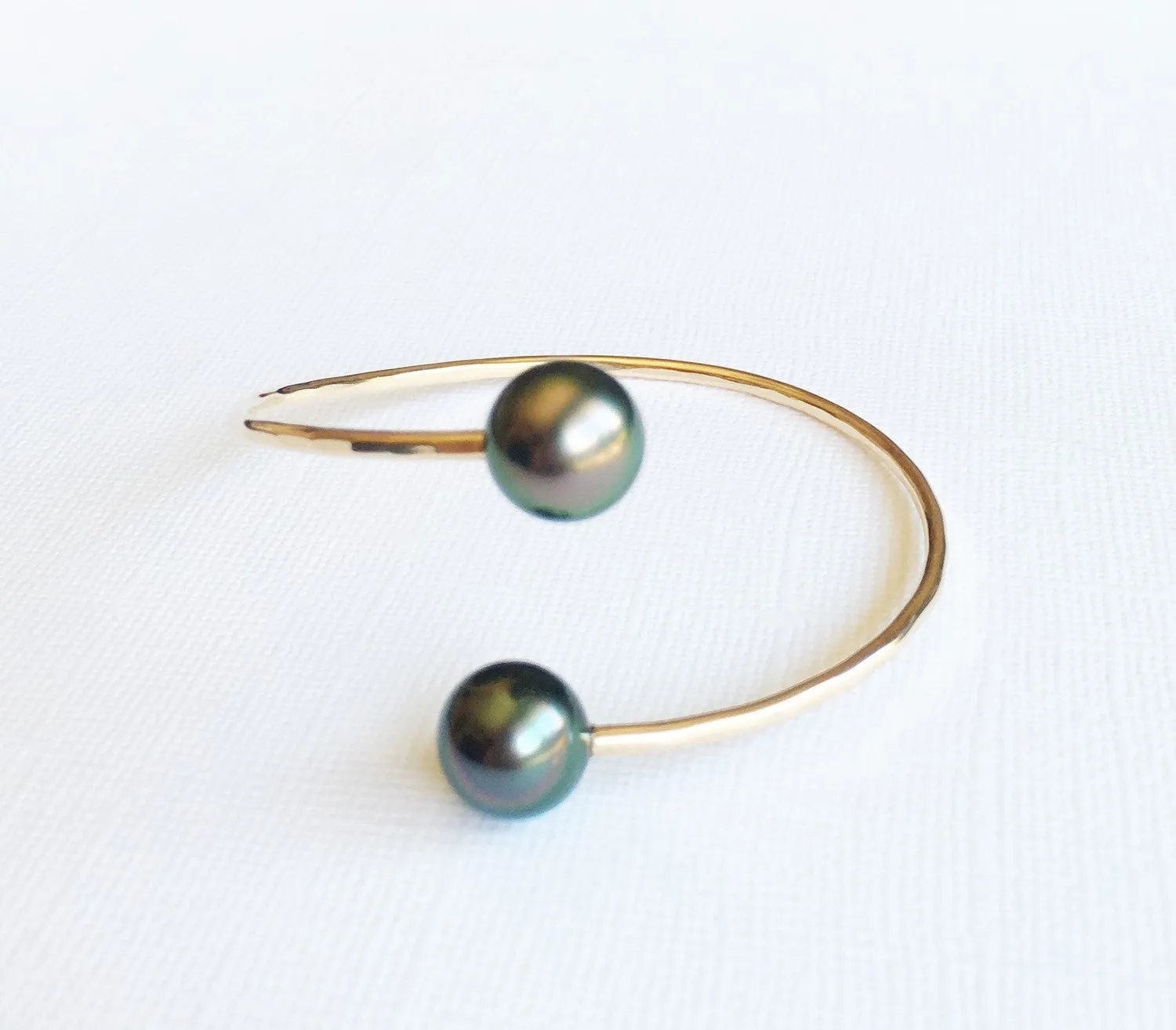 Cuff Leia - tahitian pearls  (B265)