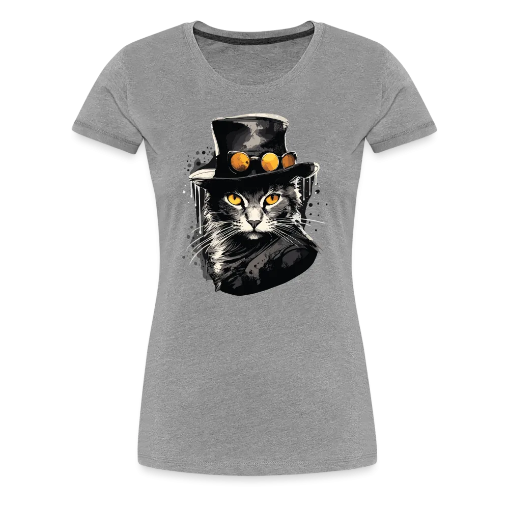 Damen T-Shirt mit Katzenmotiv "Bayou Cat"