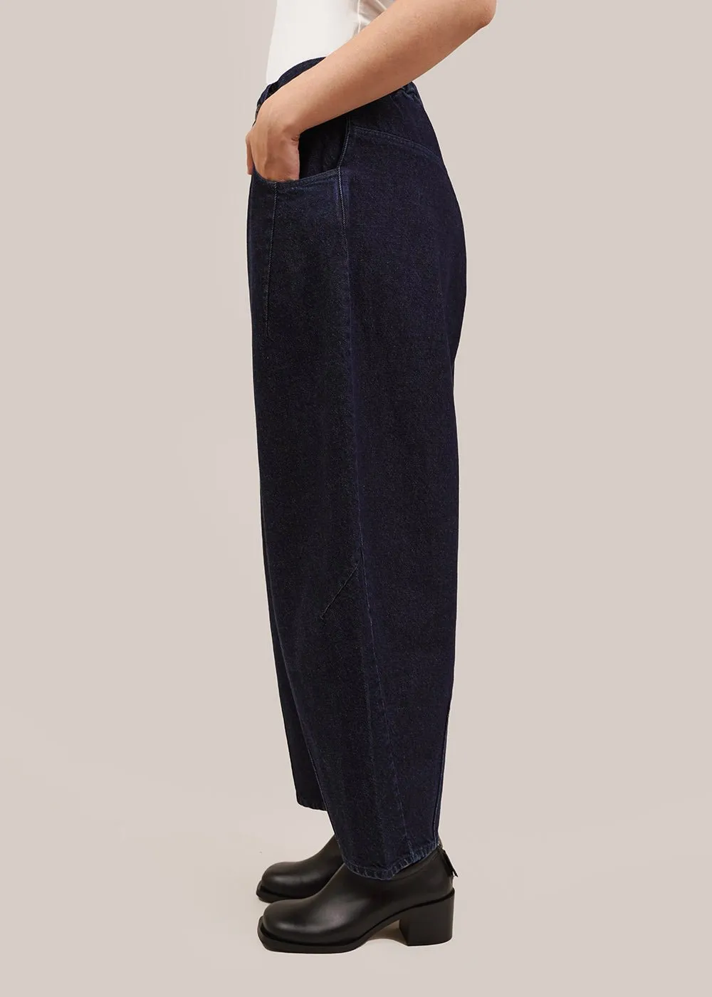 Dark Navy Baggy Pants