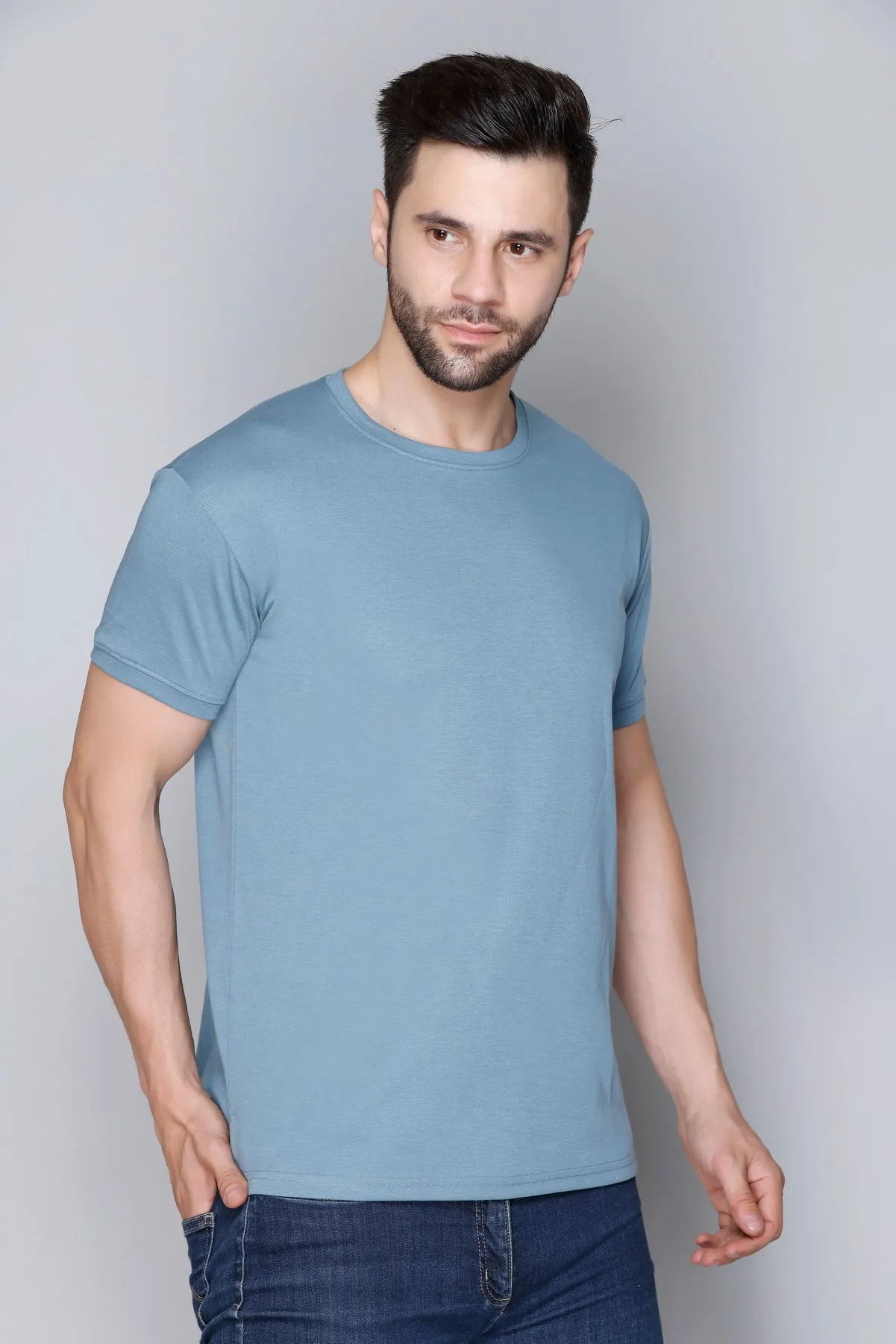 Derby Men's Round Neck Casual T-shirts