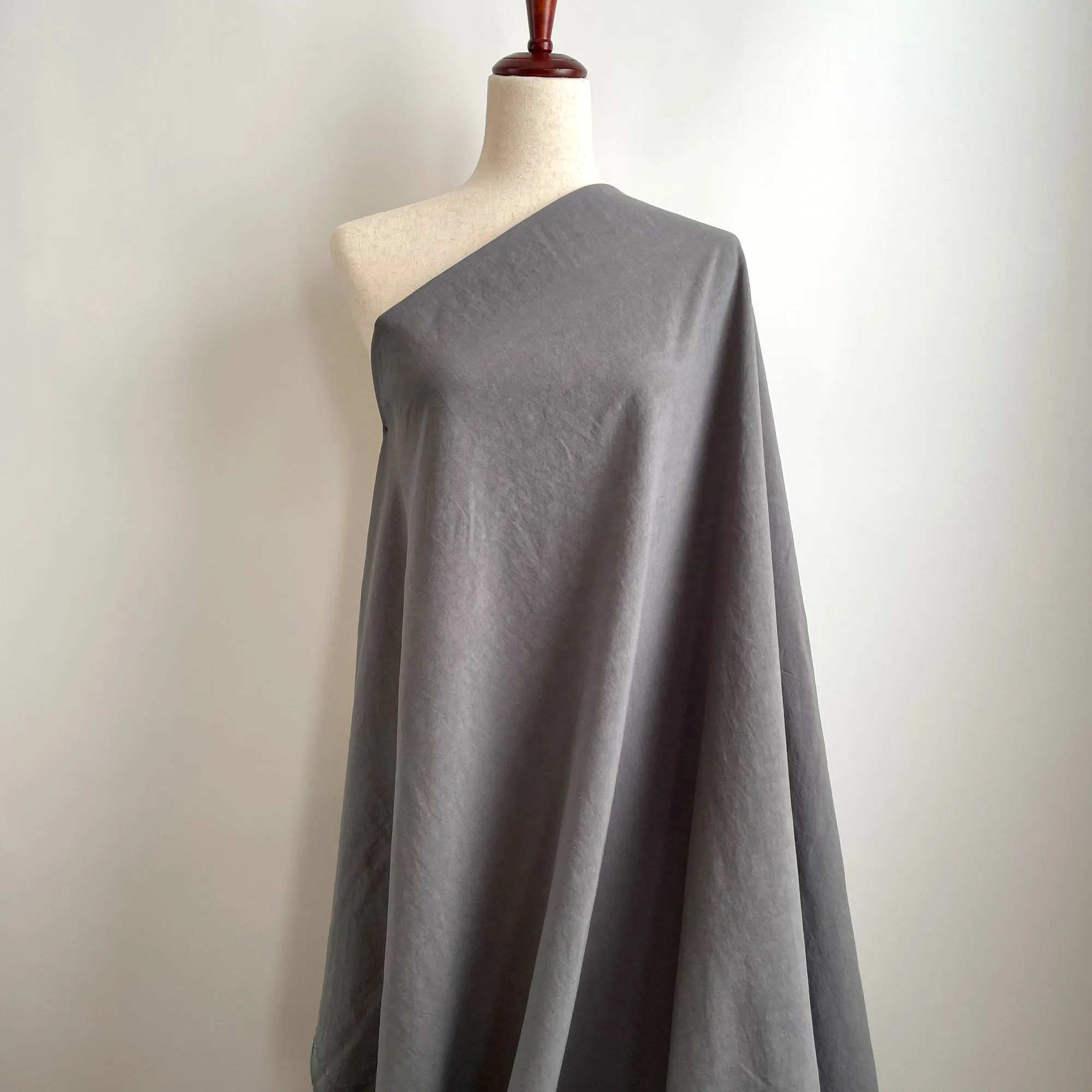 Designer Deadstock Rayon Linen | Ash Olive