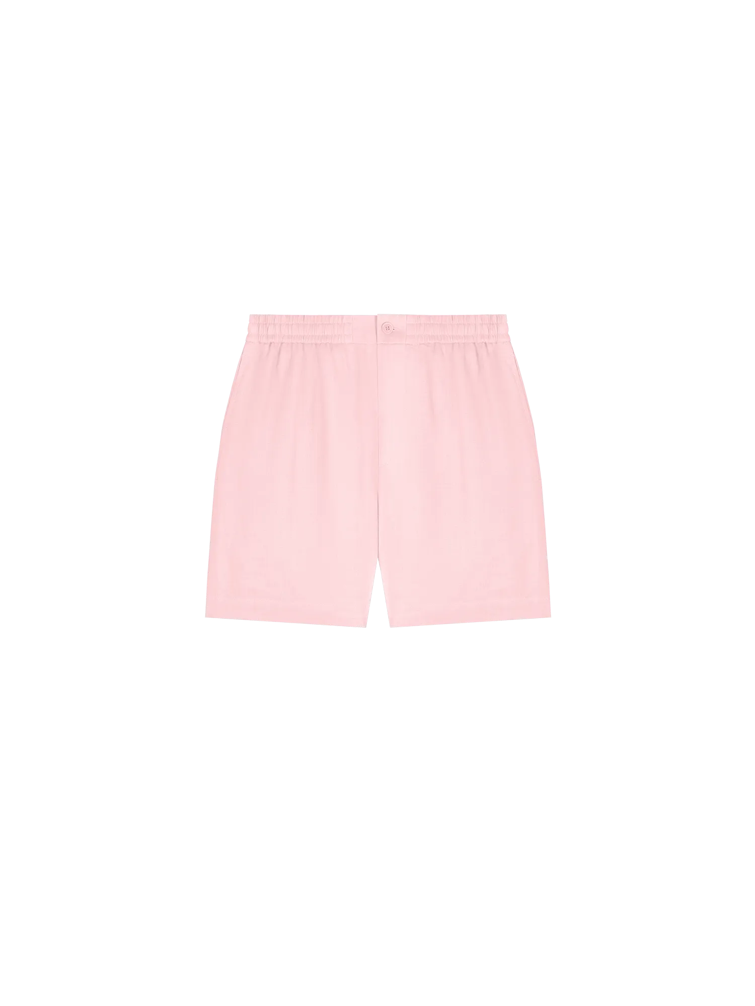 DNA Aloe Linen Mid Length Shorts—magnolia pink