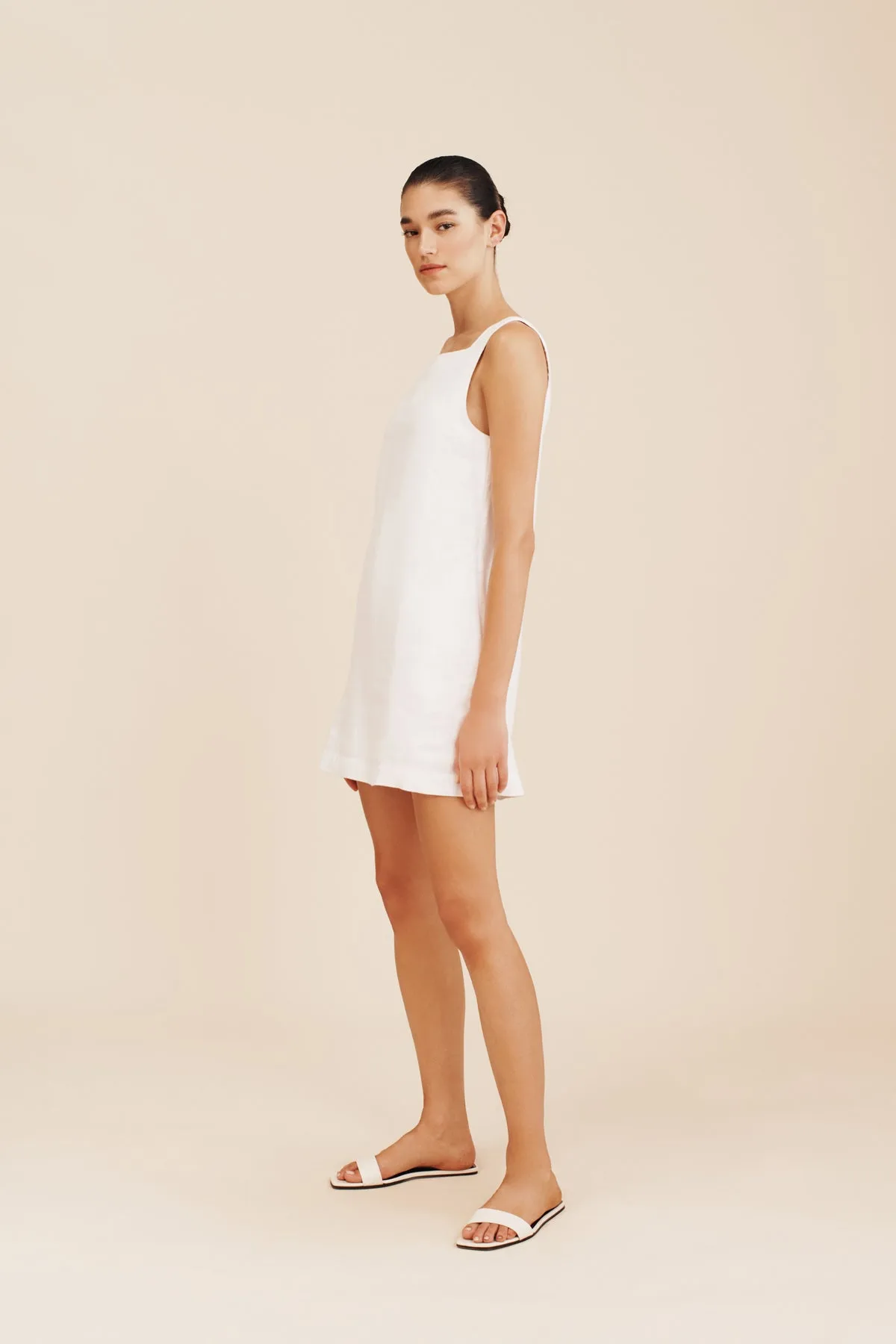 EMMA SHIFT DRESS - IVORY