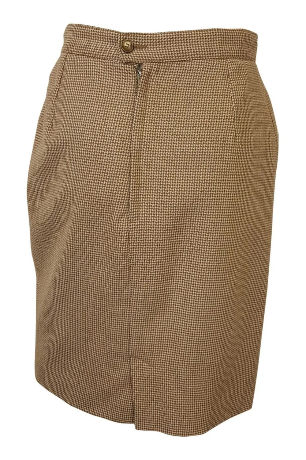 ET VOUS Brown Wool Vintage Mini Skirt (FR 38 | UK 6)