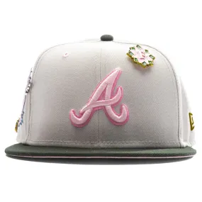 Feature x New Era Lotus 59FIFTY Fitted - Atlanta Braves