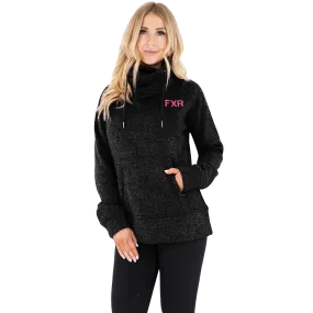 FXR Women's Ember Sweater Pullover Black Heather/Electric Pink