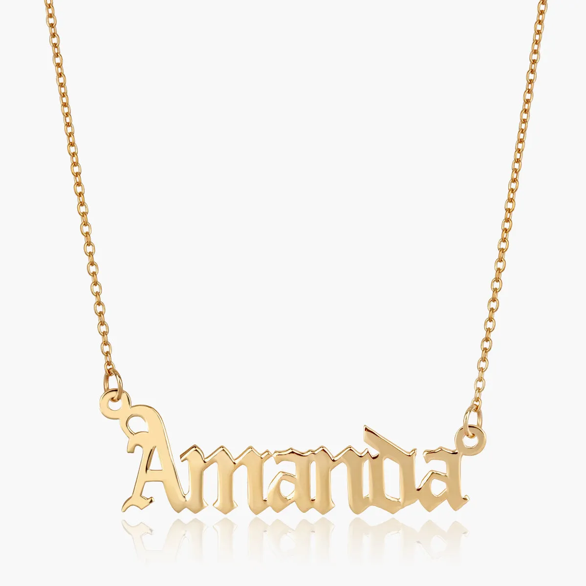 Gothic Name Necklace