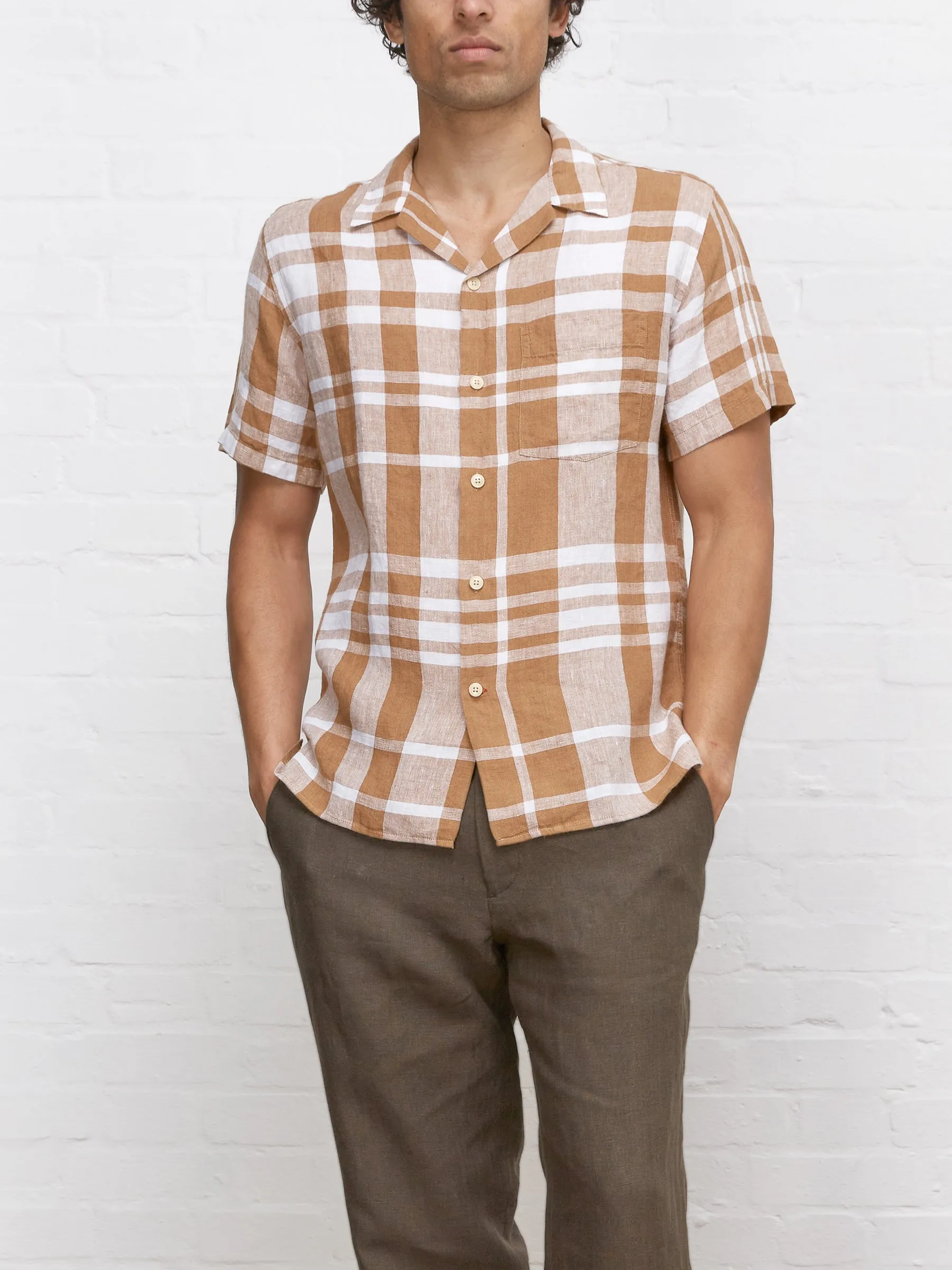 Havana Short Sleeve Shirt Dillon Ochre